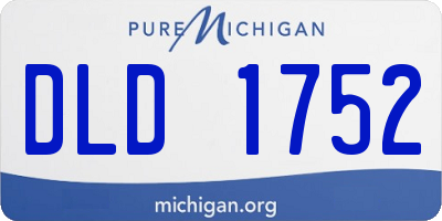 MI license plate DLD1752