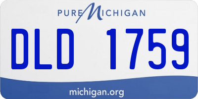 MI license plate DLD1759