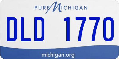 MI license plate DLD1770