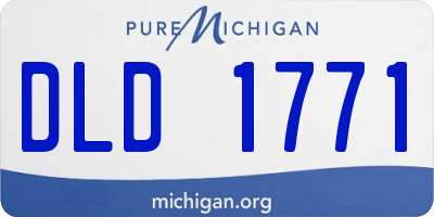 MI license plate DLD1771