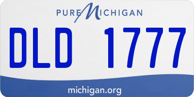 MI license plate DLD1777
