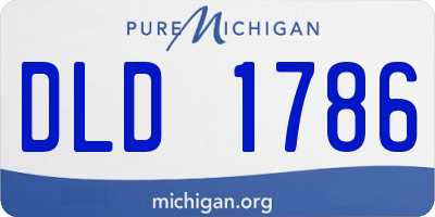 MI license plate DLD1786