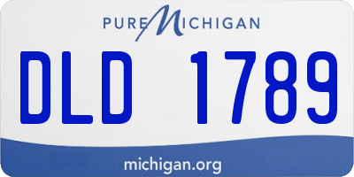 MI license plate DLD1789