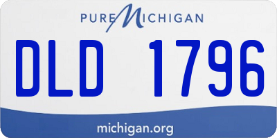 MI license plate DLD1796