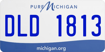 MI license plate DLD1813