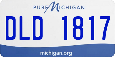 MI license plate DLD1817