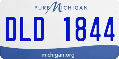 MI license plate DLD1844