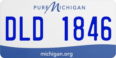 MI license plate DLD1846