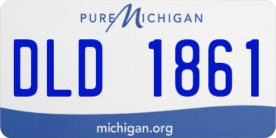 MI license plate DLD1861