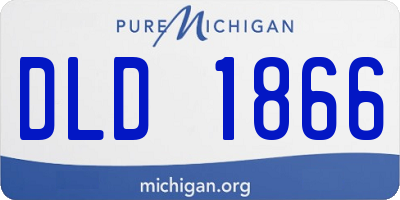 MI license plate DLD1866