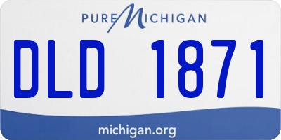 MI license plate DLD1871