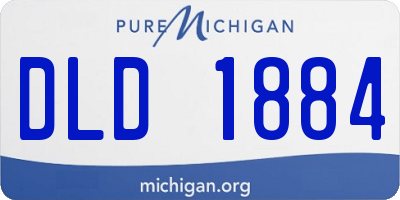 MI license plate DLD1884
