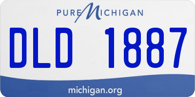 MI license plate DLD1887