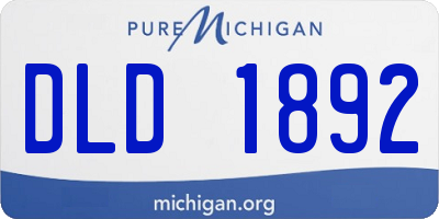 MI license plate DLD1892