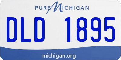 MI license plate DLD1895