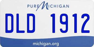 MI license plate DLD1912