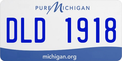 MI license plate DLD1918