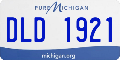 MI license plate DLD1921