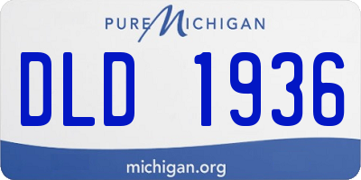 MI license plate DLD1936
