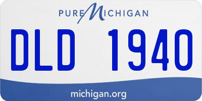 MI license plate DLD1940