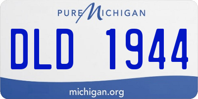 MI license plate DLD1944