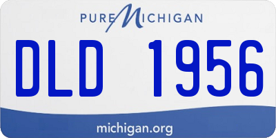 MI license plate DLD1956