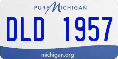 MI license plate DLD1957