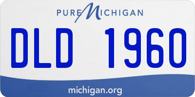 MI license plate DLD1960