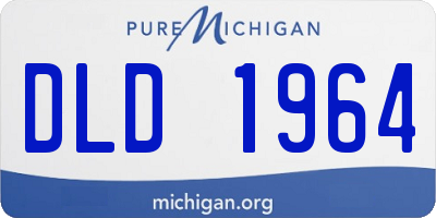 MI license plate DLD1964