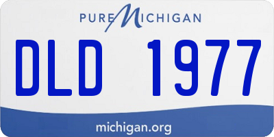 MI license plate DLD1977