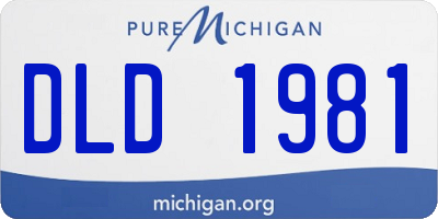 MI license plate DLD1981