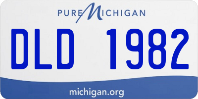 MI license plate DLD1982