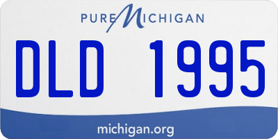MI license plate DLD1995