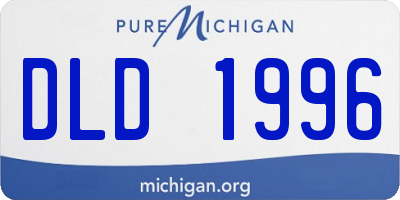 MI license plate DLD1996