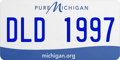 MI license plate DLD1997