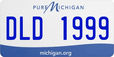 MI license plate DLD1999
