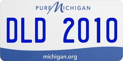 MI license plate DLD2010