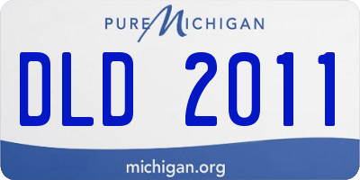MI license plate DLD2011
