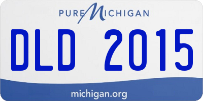 MI license plate DLD2015