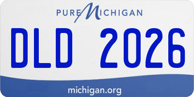 MI license plate DLD2026
