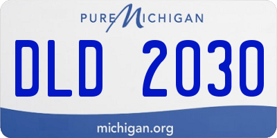 MI license plate DLD2030