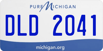 MI license plate DLD2041