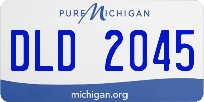 MI license plate DLD2045