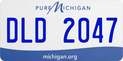 MI license plate DLD2047