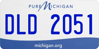 MI license plate DLD2051