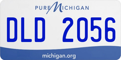 MI license plate DLD2056