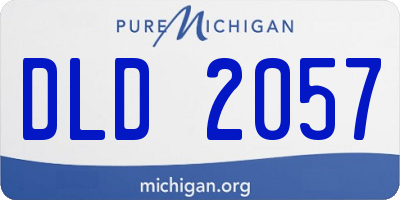 MI license plate DLD2057