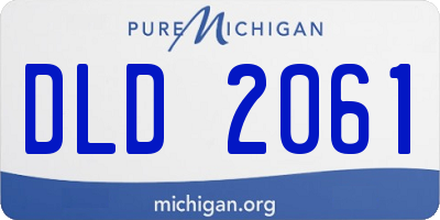 MI license plate DLD2061