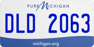 MI license plate DLD2063