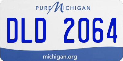 MI license plate DLD2064